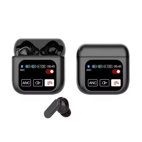 Fumot Element Smart Display Bluetooth 5.0 In-Ears – Kabellose Kopfhörer mit LED Indikator-Anzeige